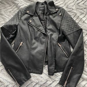 Faux leather jacket